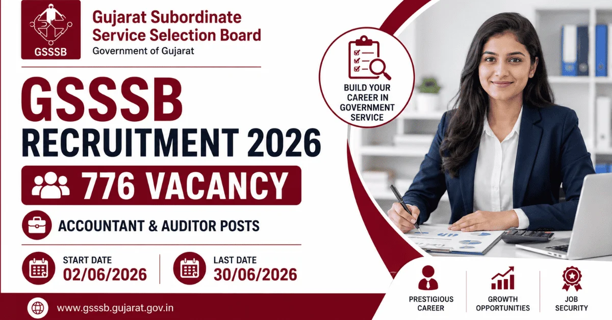 GSSSB Recruitment 2026: 776 Accountant & Auditor Posts - Apply Now!